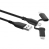 Cable datos ewent usb - c - lightning