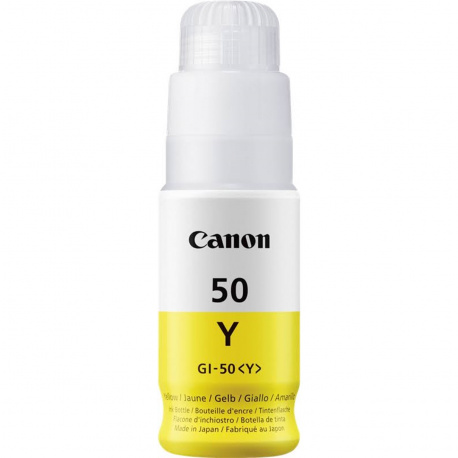 Botella tinta canon gi - 50y amarillo 70ml