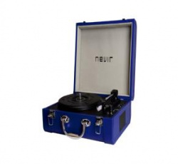 Tocadiscos portatil bluetooth nevir nvr - 804vbue azul