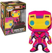 Funko pop marvel black light ironman