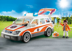 Playmobil rescate coche emergencias con sirena