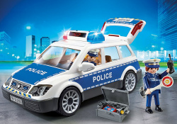 Playmobil policia coche policia con luces