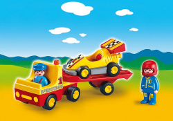 Playmobil 1.2.3 coche carreras con camion