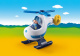 Playmobil 1.2.3 helicoptero policia