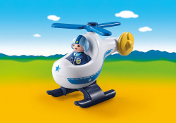 Playmobil 1.2.3 helicoptero policia