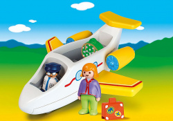 Playmobil 1.2.3 avion con pasajero