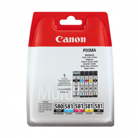 Multipack canon pgi - 580 pgbk + cli - 581