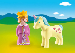 Playmobil 1.2.3 princesa con unicornio