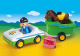 Playmobil 1.2.3 coche con remolque caballo