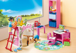 Playmobil ciudad casa moderna habitacion infantil