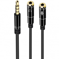Cable adaptador audio ewent jack 3.5mm