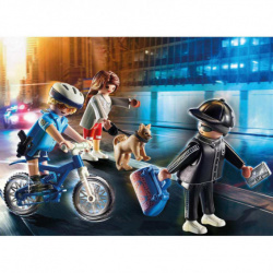 Playmobil ciudad bici policial persecucion del