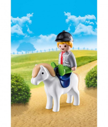 Playmobil 1.2.3 niño con poni