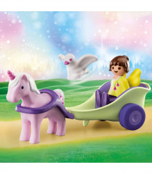 Playmobil 1.2.3 carruaje unicornio con hada