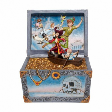 Figura enesco disney peter pan cofre