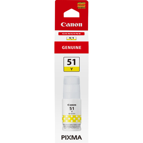 Cartucho tinta canon amarillo gi - 51y 70ml