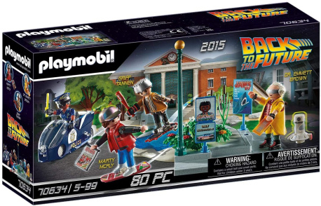 Playmobil regreso al futuro persecucion en