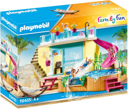 Playmobil bungalo con piscina