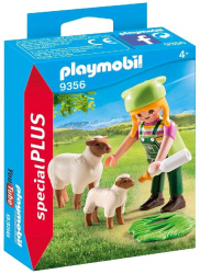 Playmobil granjera con ovejas