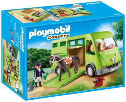 Playmobil transporte caballo