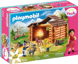 Playmobil heidi establo cabras pedro