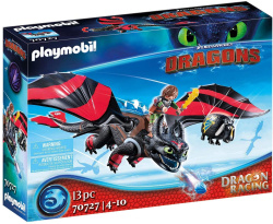 Playmobil dragon racing: hipo y desdentao