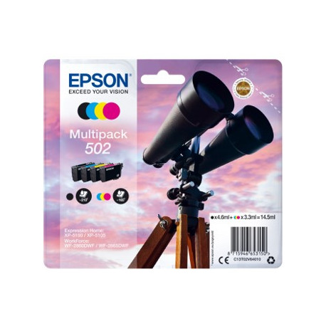 Multipack tinta epson 502 negro cian