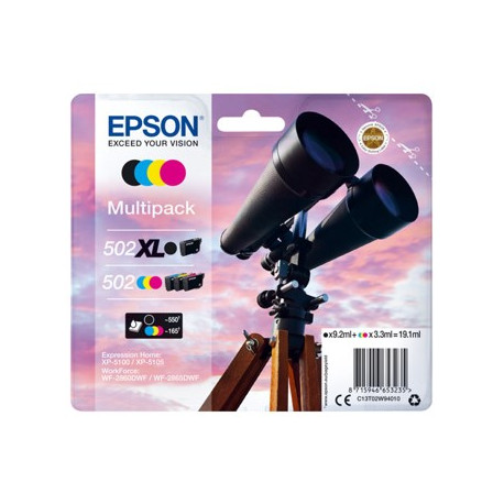 Multipack tinta epson 502xl negro +