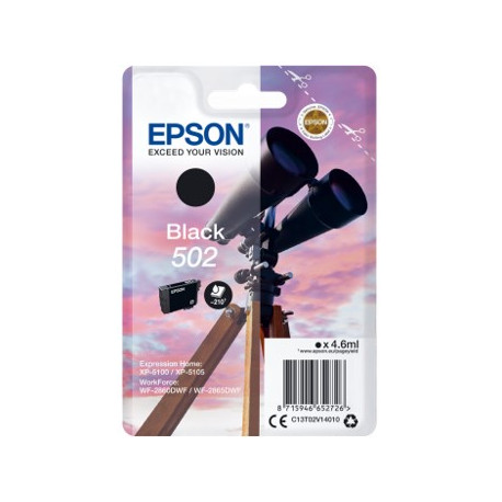 Cartucho tinta epson t02v140 502 negro