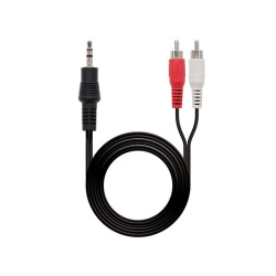 Cable audio 1xjack 3.5 to 2xrca