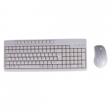 Kit teclado + raton blanco black