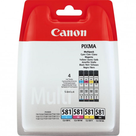 Multipack tinta canon cli 581 pixma