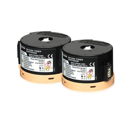 Doble toner retornable epson c13s050711 negro