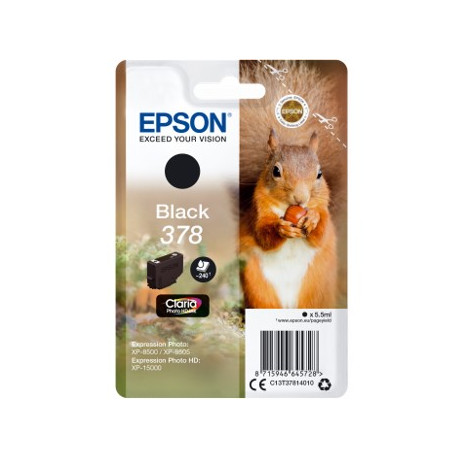 Cartucho tinta epson c13t37814010 singlepack negro