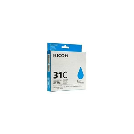 Cartucho gel ricoh 405689 cian gc - 31c