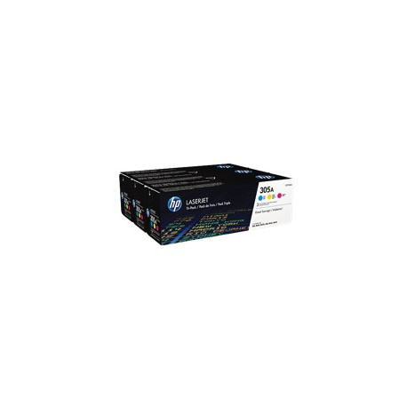 Pack toner cf370am 305a cian - magenta - amarillo