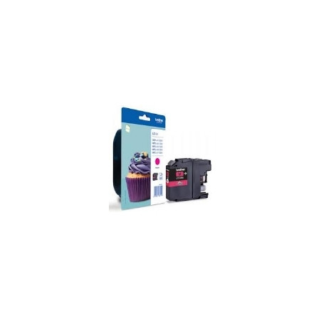 Cartucho tinta brother lc123m magenta 600