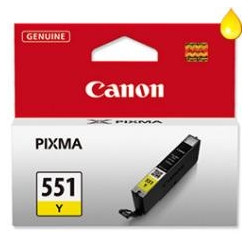 Cartucho tinta canon cli - 551y amarillo mg6350