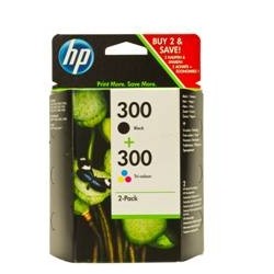 Multipack tinta hp 300 cn637ee negro+tricolor