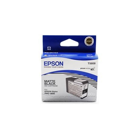 Cartucho tinta epson t5808 negro mate