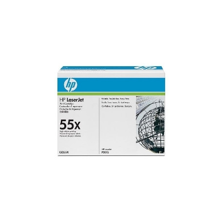 Toner hp 55x ce255x negro 12500