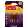 Blister kodak xtralife alcalina 4 pilas