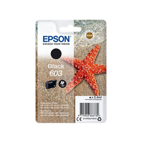 Cartucho tinta epson c13t03u14010 singlepack negro